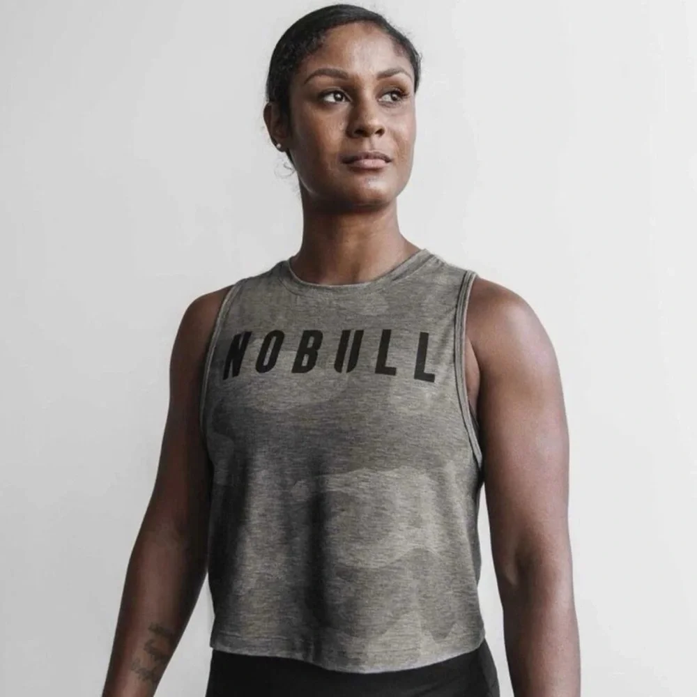 NOBULL Gray Camo Women’s Muscle Tank ~ Size S - Picture 5 of 7